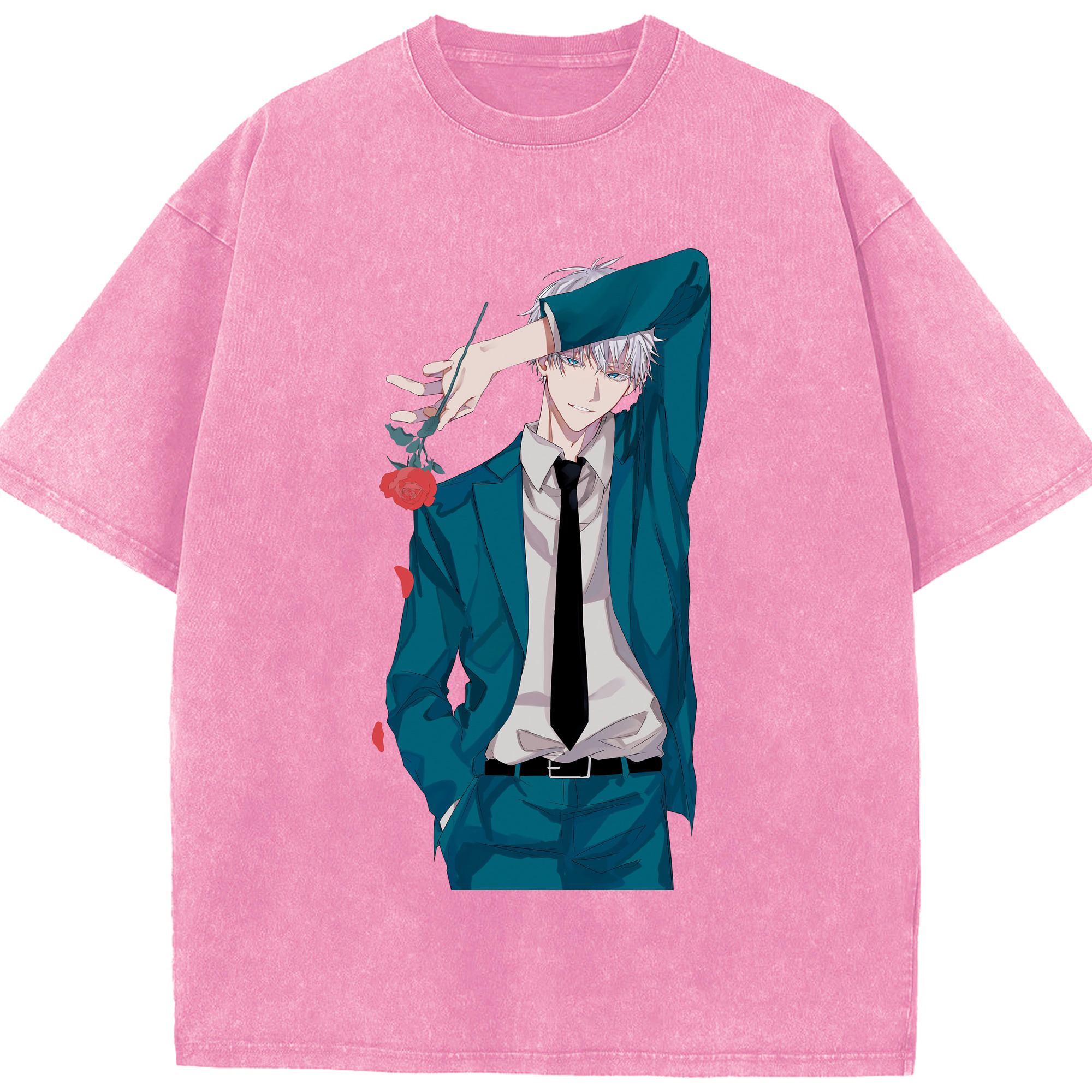 （画像用） 呪術廻戦 Jujutsu Kaisen 綿100% ヴィンテージ風 半袖Tシャツ（フロントプリント）